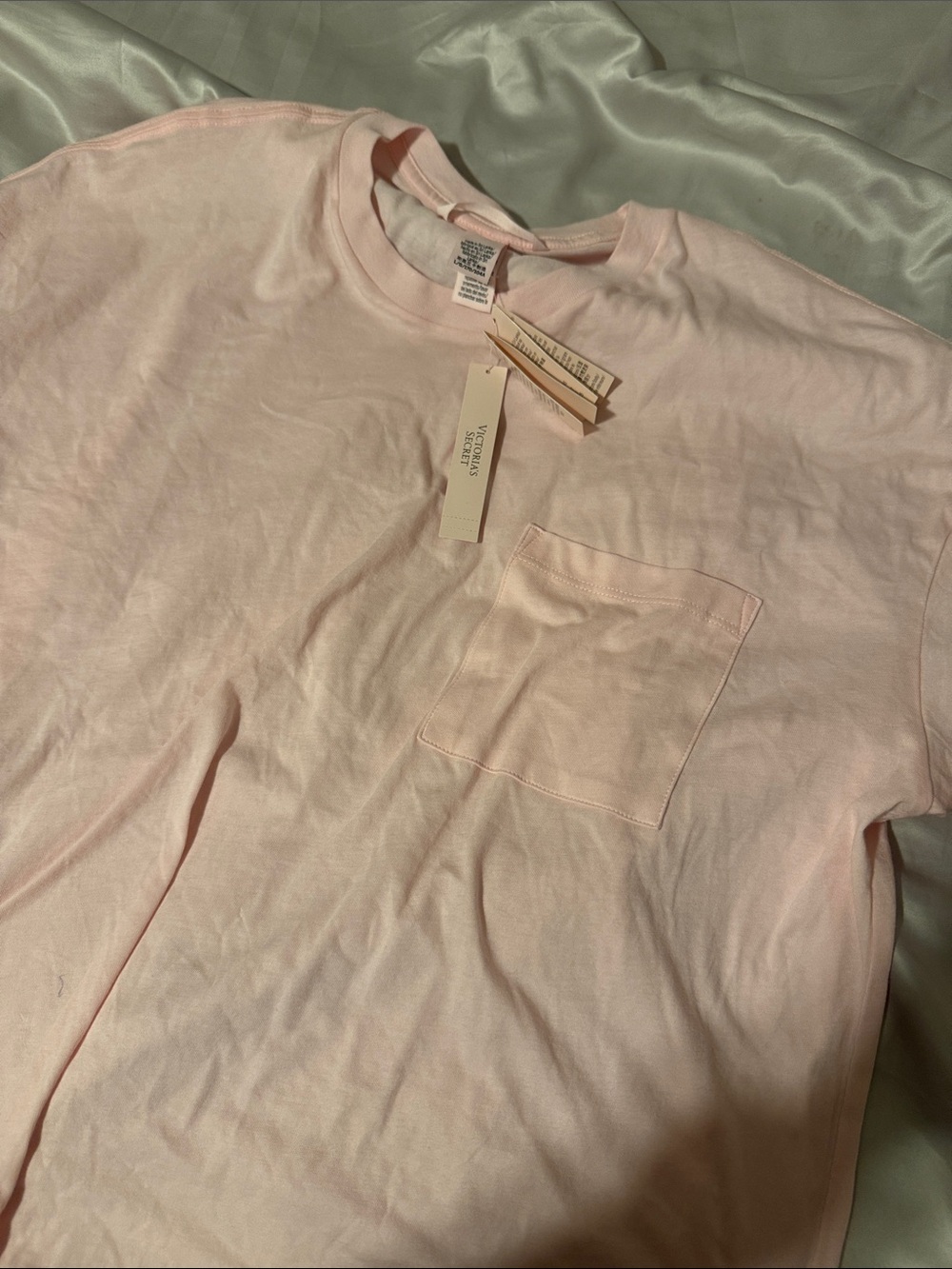 Victoria's Secret Light Pink Pocket Tee